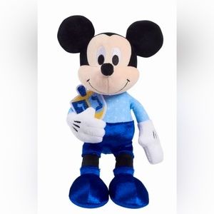 Disney Hanukkah Mickey Mouse Plush toy Holding A Dreidel! Mint in pkg. RARE.